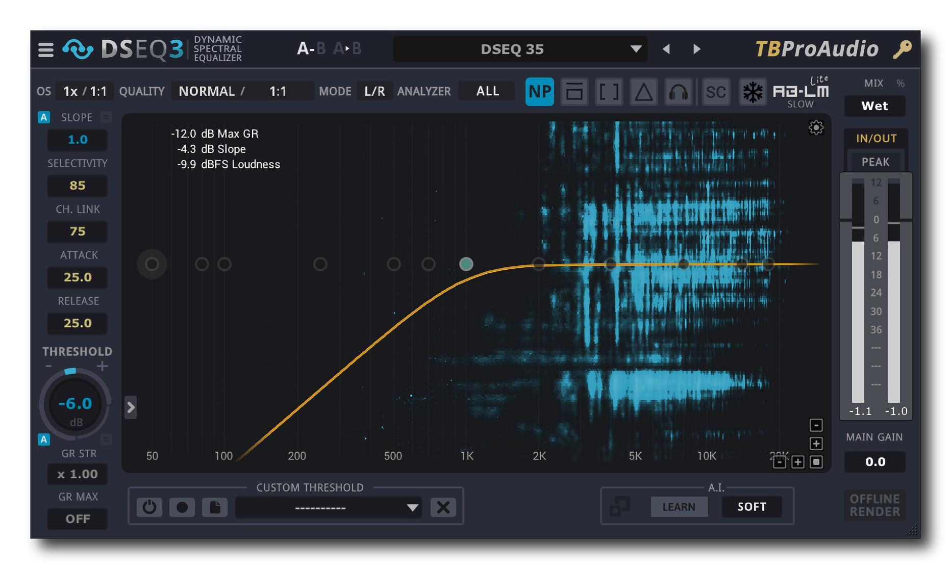 TBProAudio updates DSEQ to V3.5, a dynamic spectral equalizer for