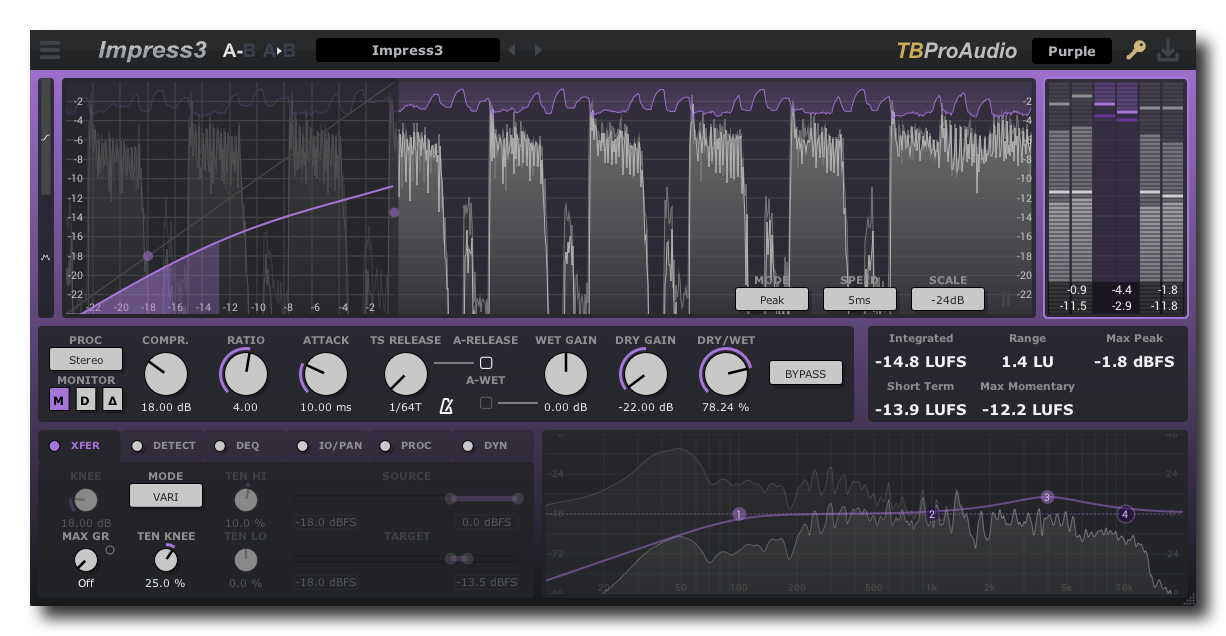 TBProAudio releases Impress3 Compressor effect plugin for Windows and